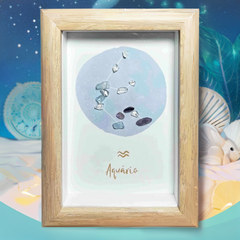 Aquarius Constellation Crystal Art