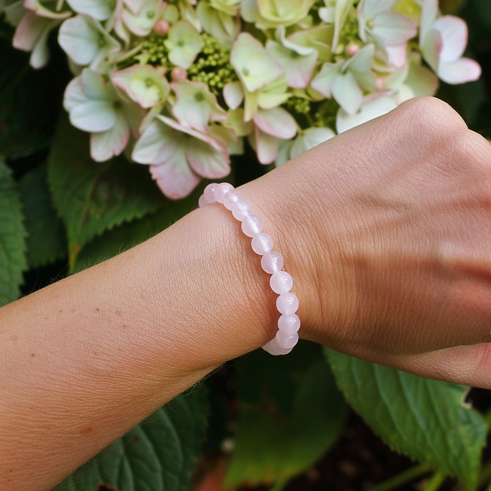 Blissful Harmony Faceted Rose Quartz Bracelet