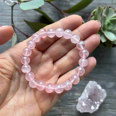 Blissful Harmony Faceted Rose Quartz Bracelet