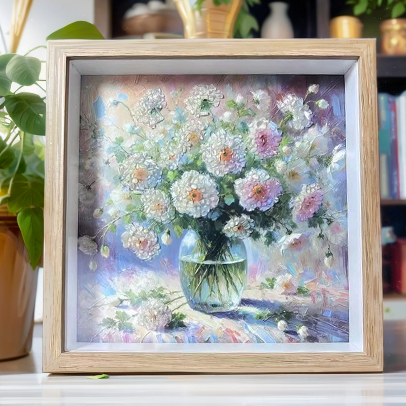 Blossoming Clear Quartz Frame