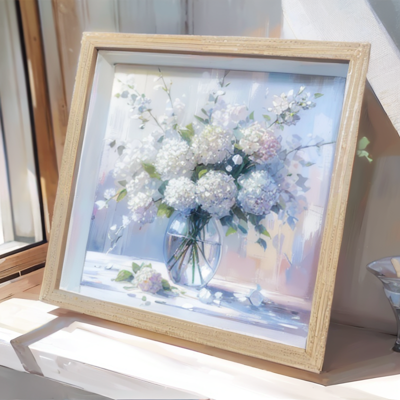 Crystal Hydrangea Bouquet Art