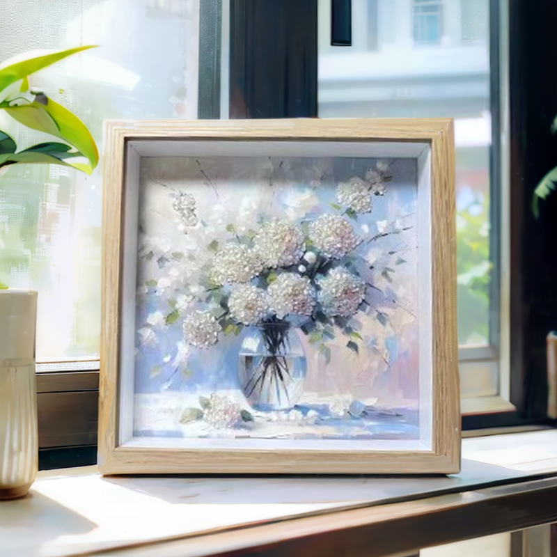 Crystal Hydrangea Bouquet Art