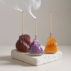 Crystal Serenity Incense Holders