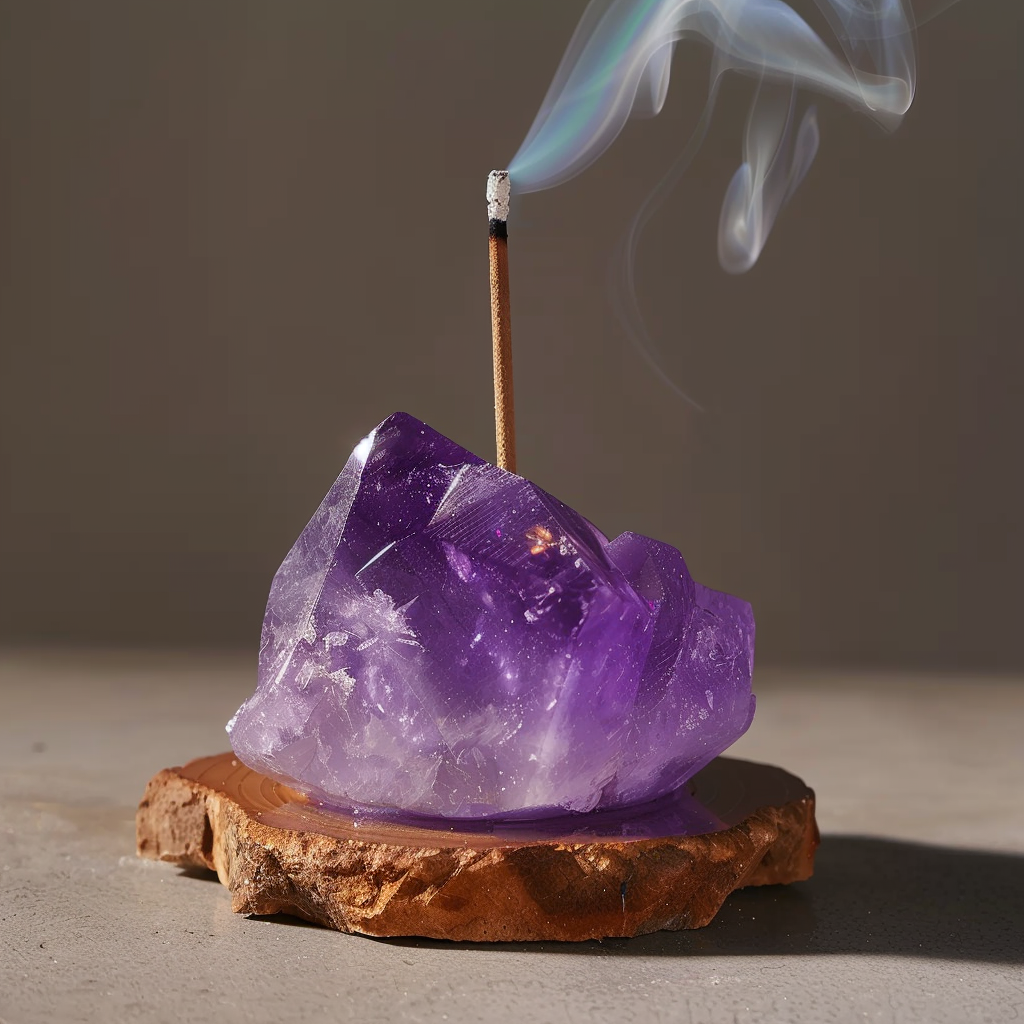 Crystal Serenity Incense Holders