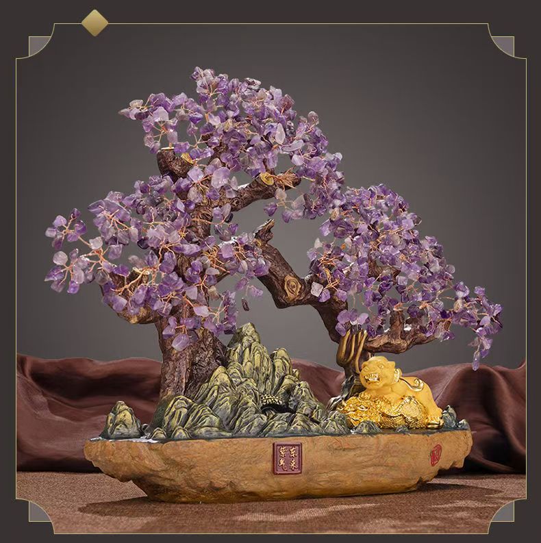 Feng Shui Crystal Fortune Tree of Prosperity