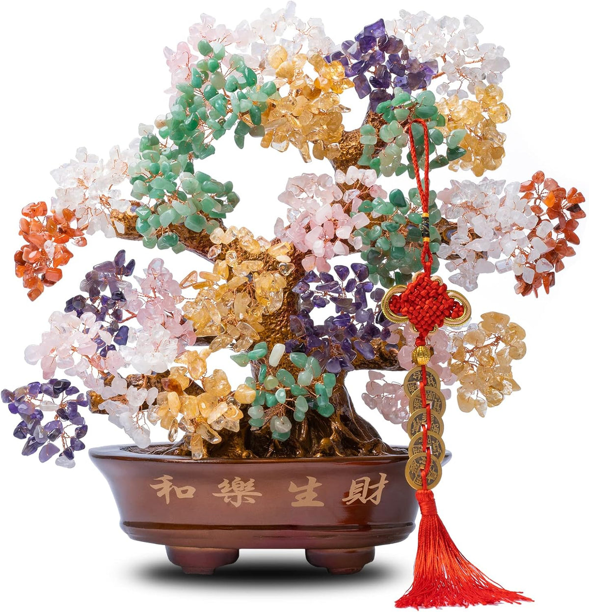 Feng Shui Chakra Crystal Tree for Good Luck and Wealth