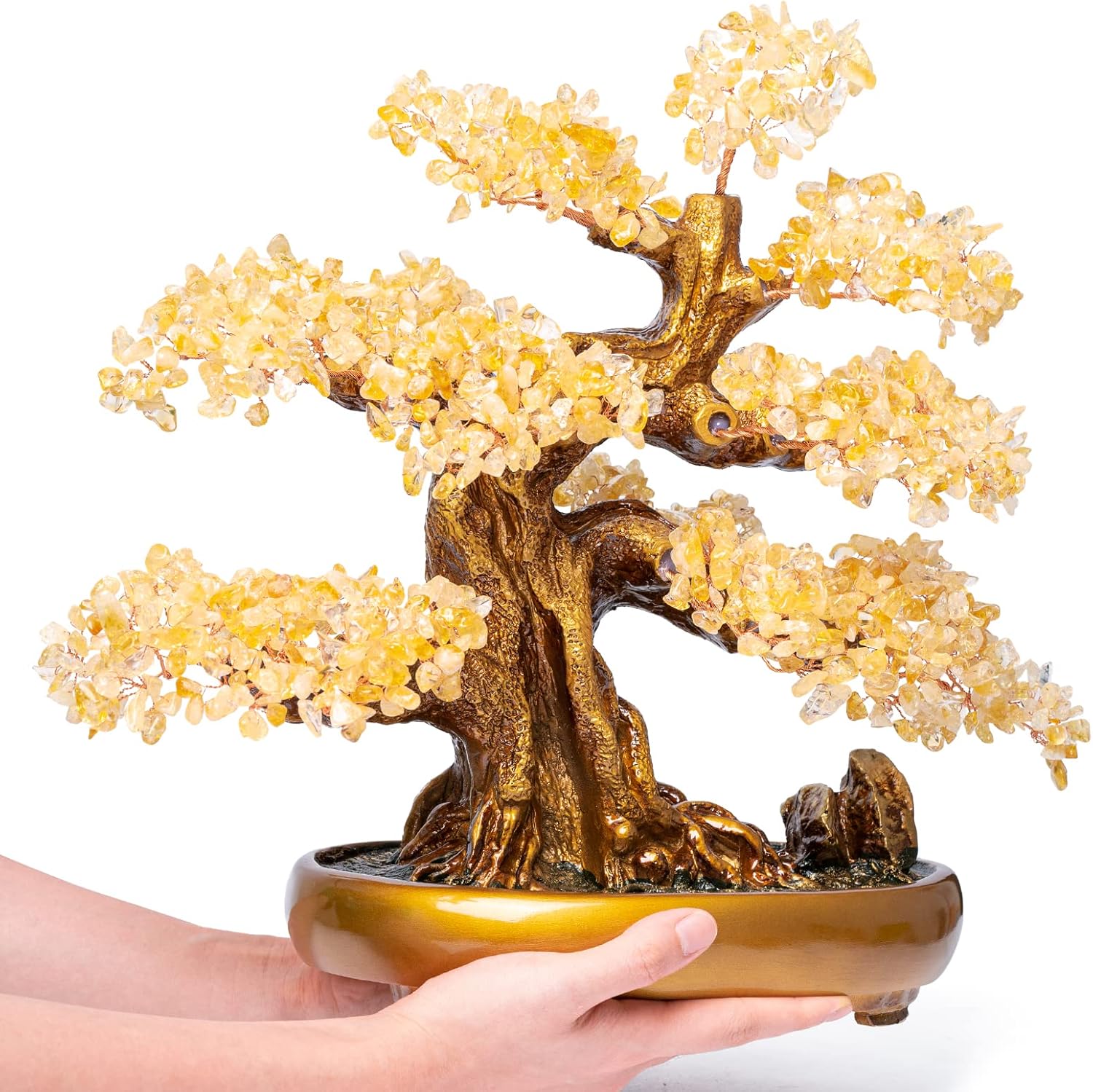 Feng Shui Crystal Money Tree for Wealth Attraction