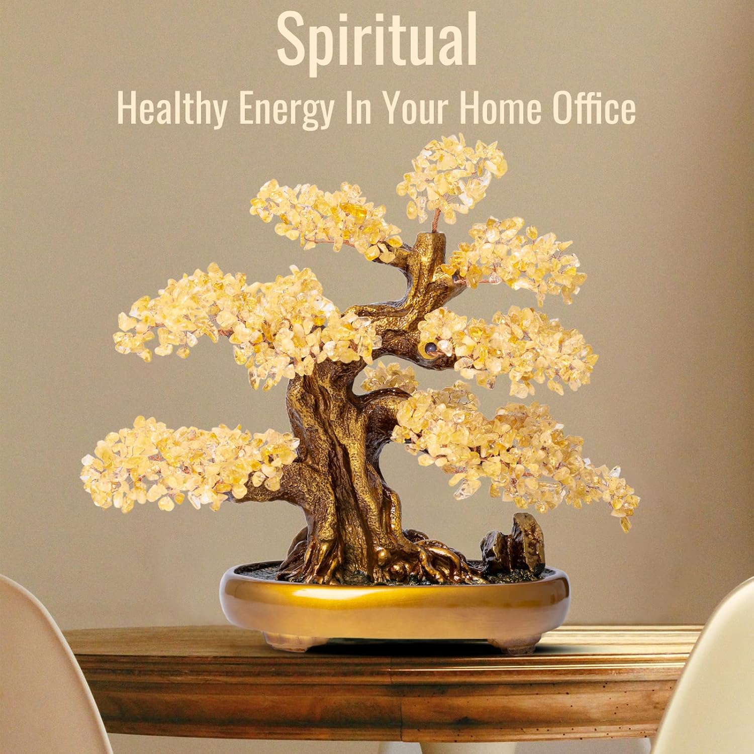 Feng Shui Crystal Money Tree for Wealth Attraction