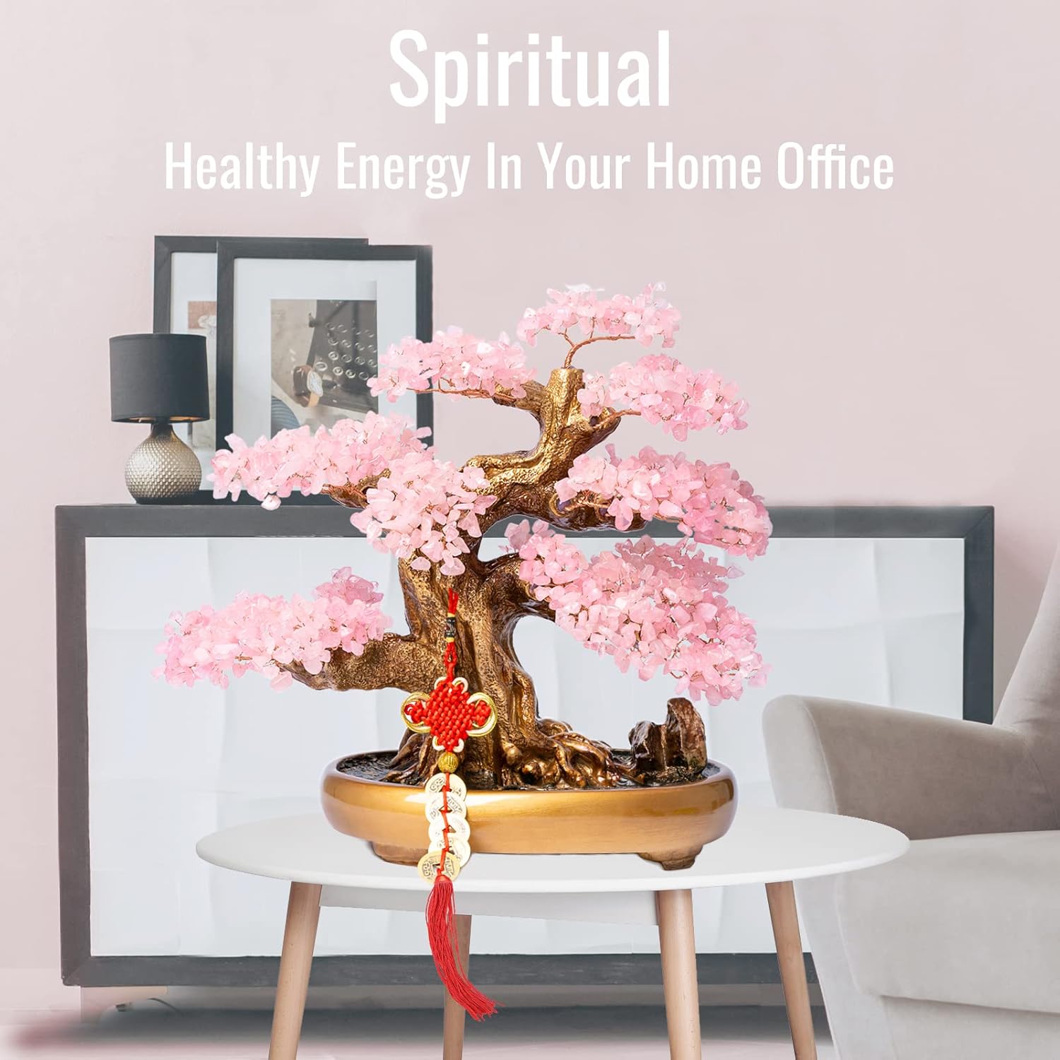 Feng Shui Rose Quartz Tree of Love and Harmony