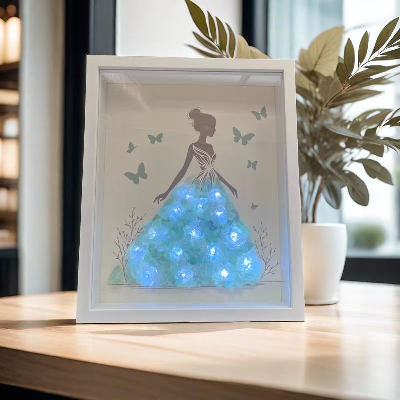 Led Fluorite Fairy Light Art