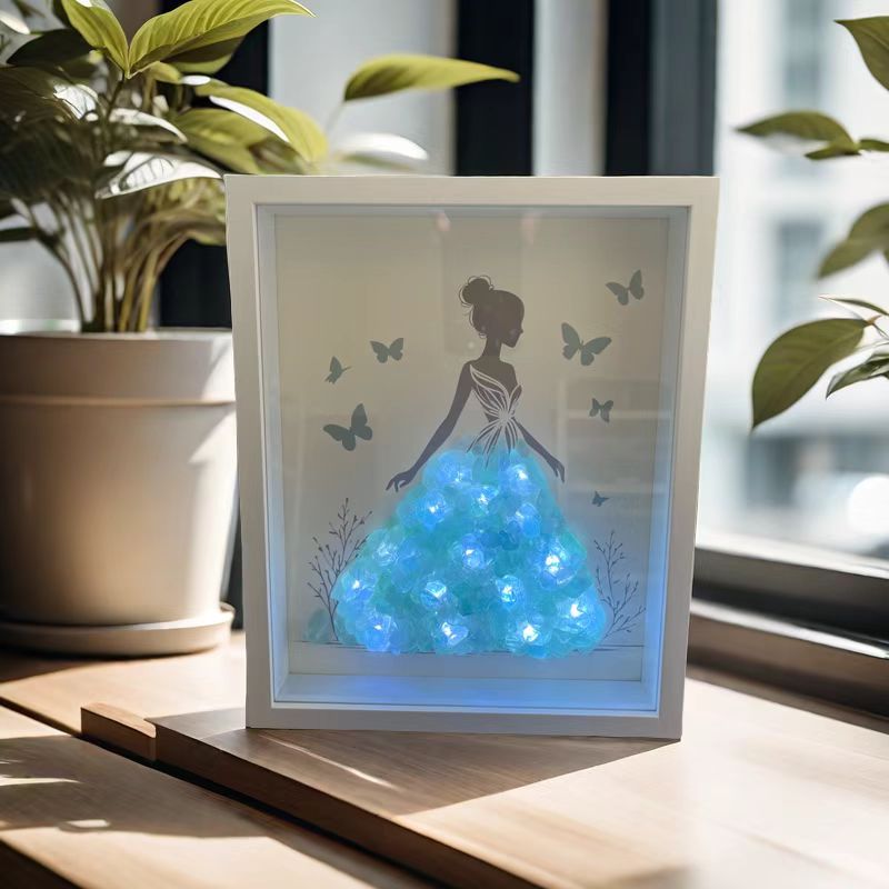 Led Fluorite Fairy Light Art