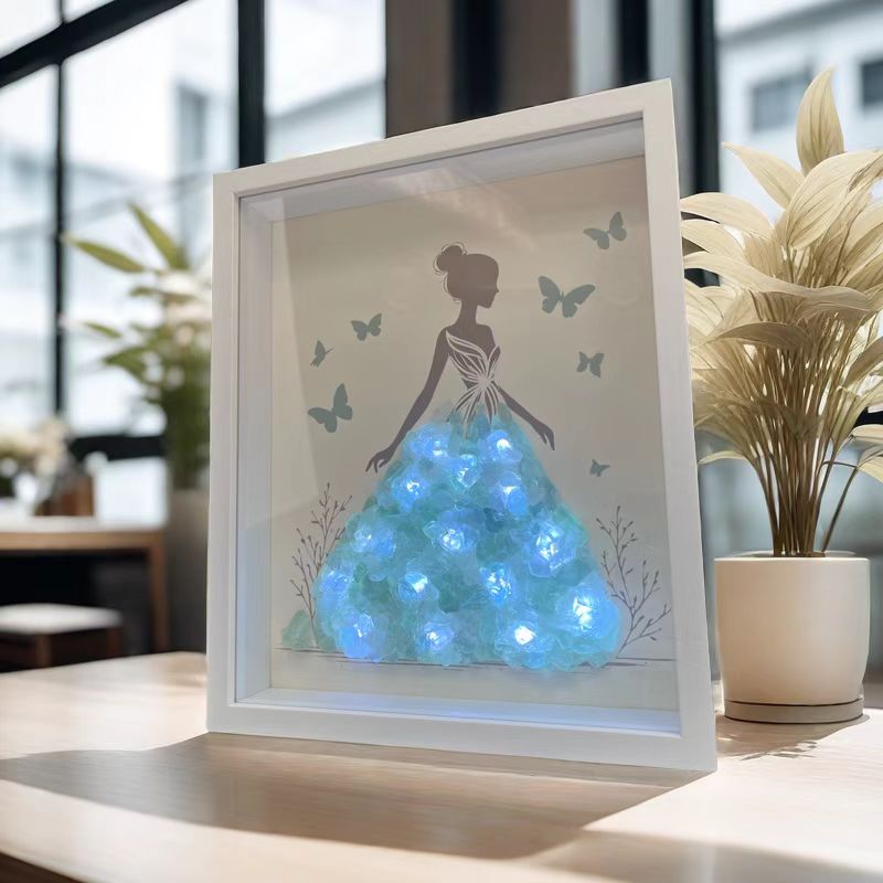 Led Fluorite Fairy Light Art