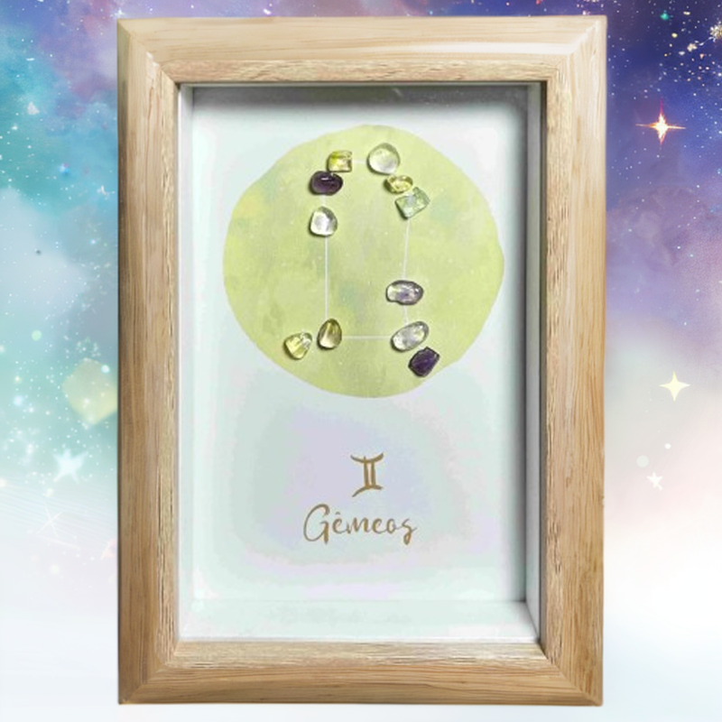 Gemini Constellation Crystal Art