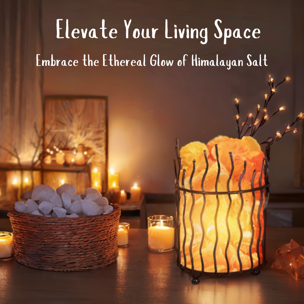 Himalayan Salt Basket Lamp