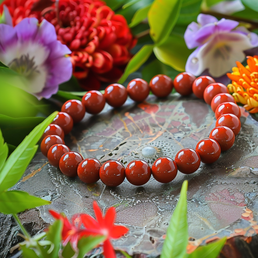 Heart's Resilience Red Jasper Bracelet