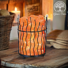 Himalayan Salt Basket Lamp