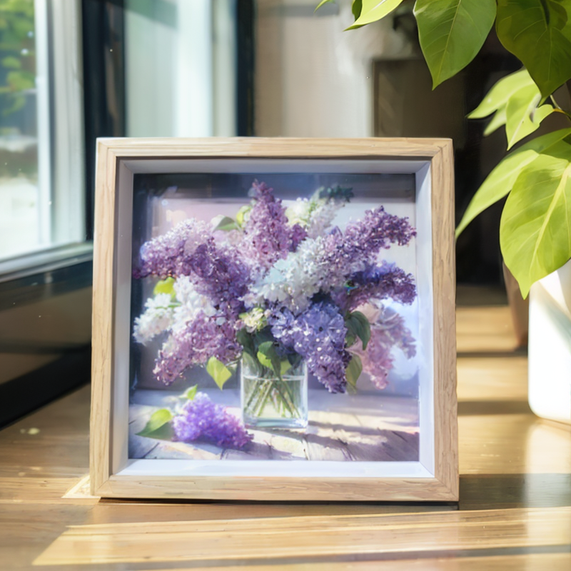 Lavender Crystal Garden Art