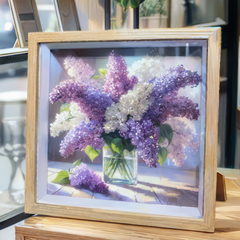 Lavender Crystal Garden Art