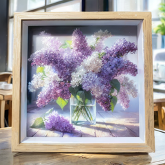 Lavender Crystal Garden Art