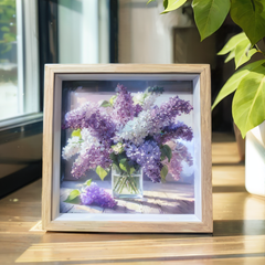 Lavender Crystal Garden Art