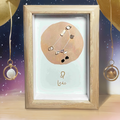 Leo Constellation Crystal Art