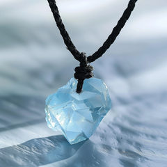 Peaceful Heart Aquamarine Necklace