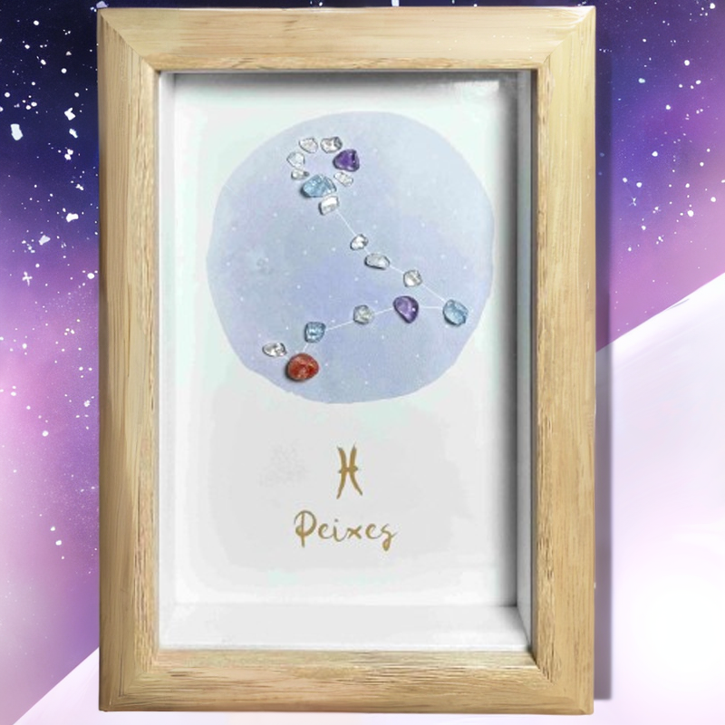 Pisces Constellation Crystal Art