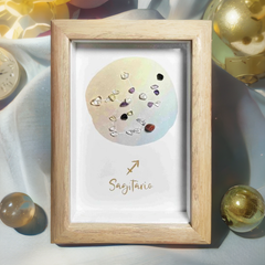 Sagittarius Constellation Crystal Art