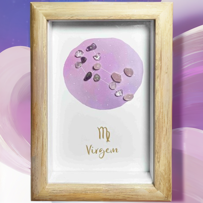 Virgo Constellation Crystal Art